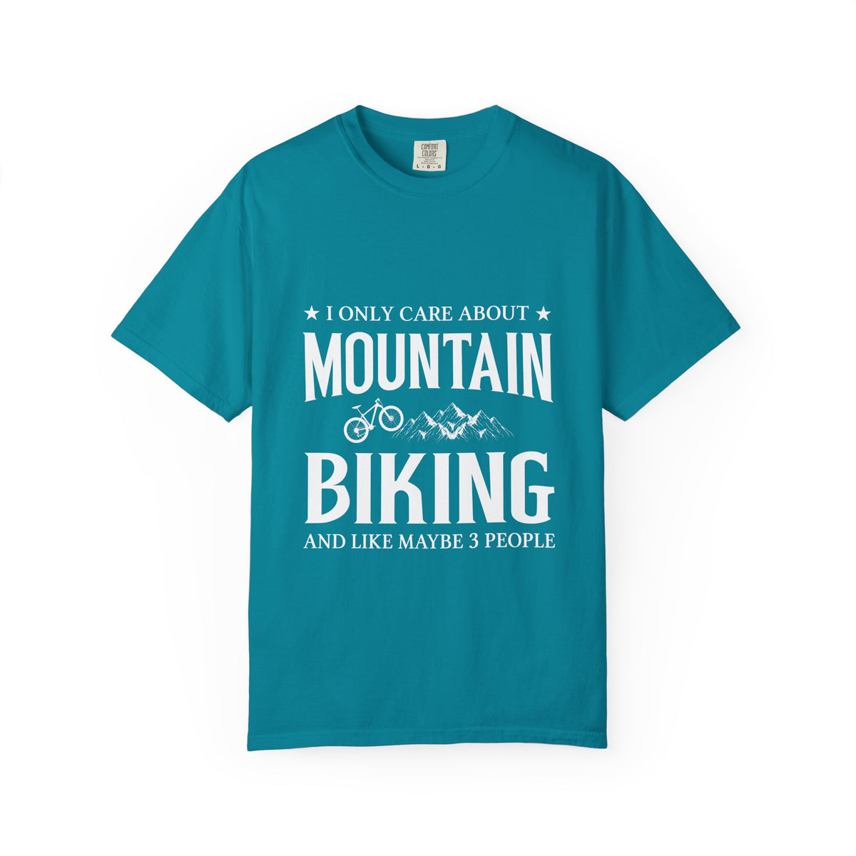 Mountain Biking T-Shirt, Unisex Garment-Dyed Tee, Gifts for Cyclists, Outdoor Adventure Shirt, Casual Wear