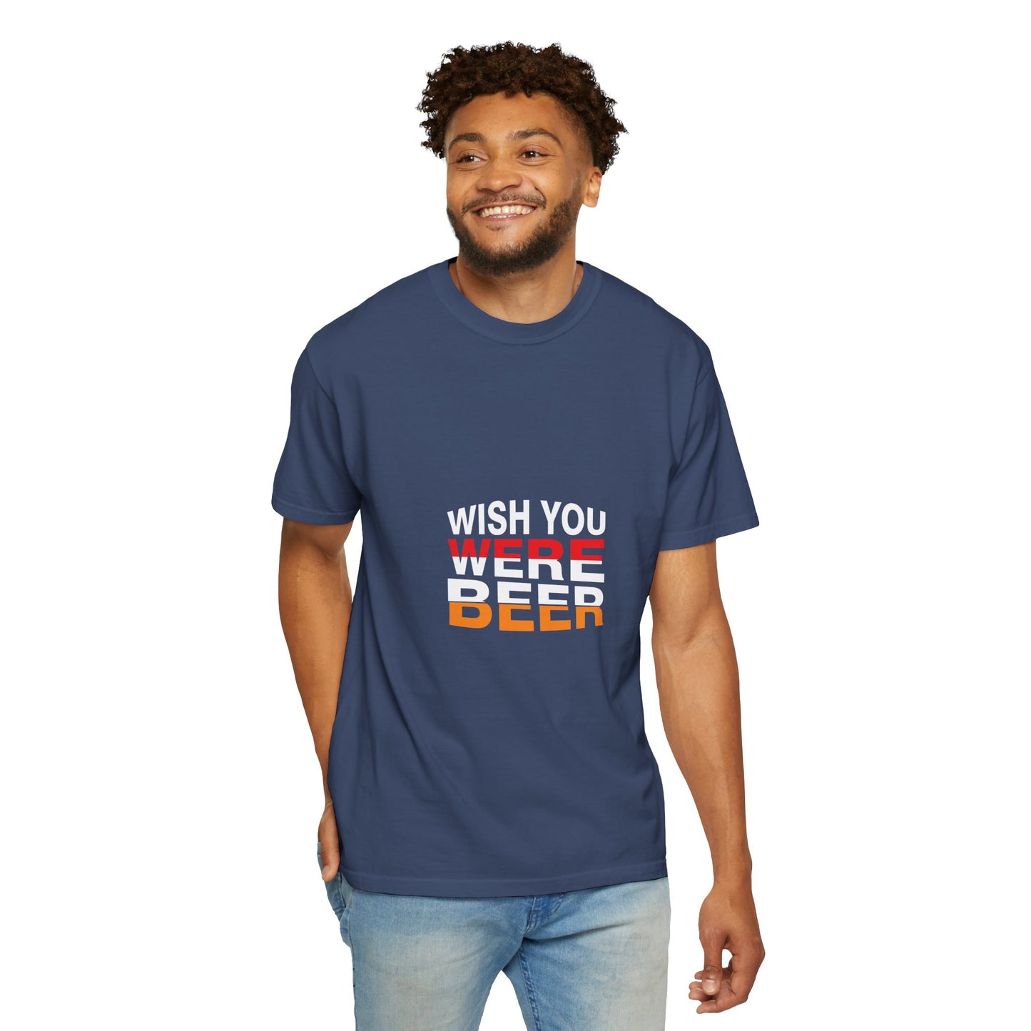 Wish You Were Beer T-Shirt – Funny Drinking Shirt, Beer Lover Graphic Tee