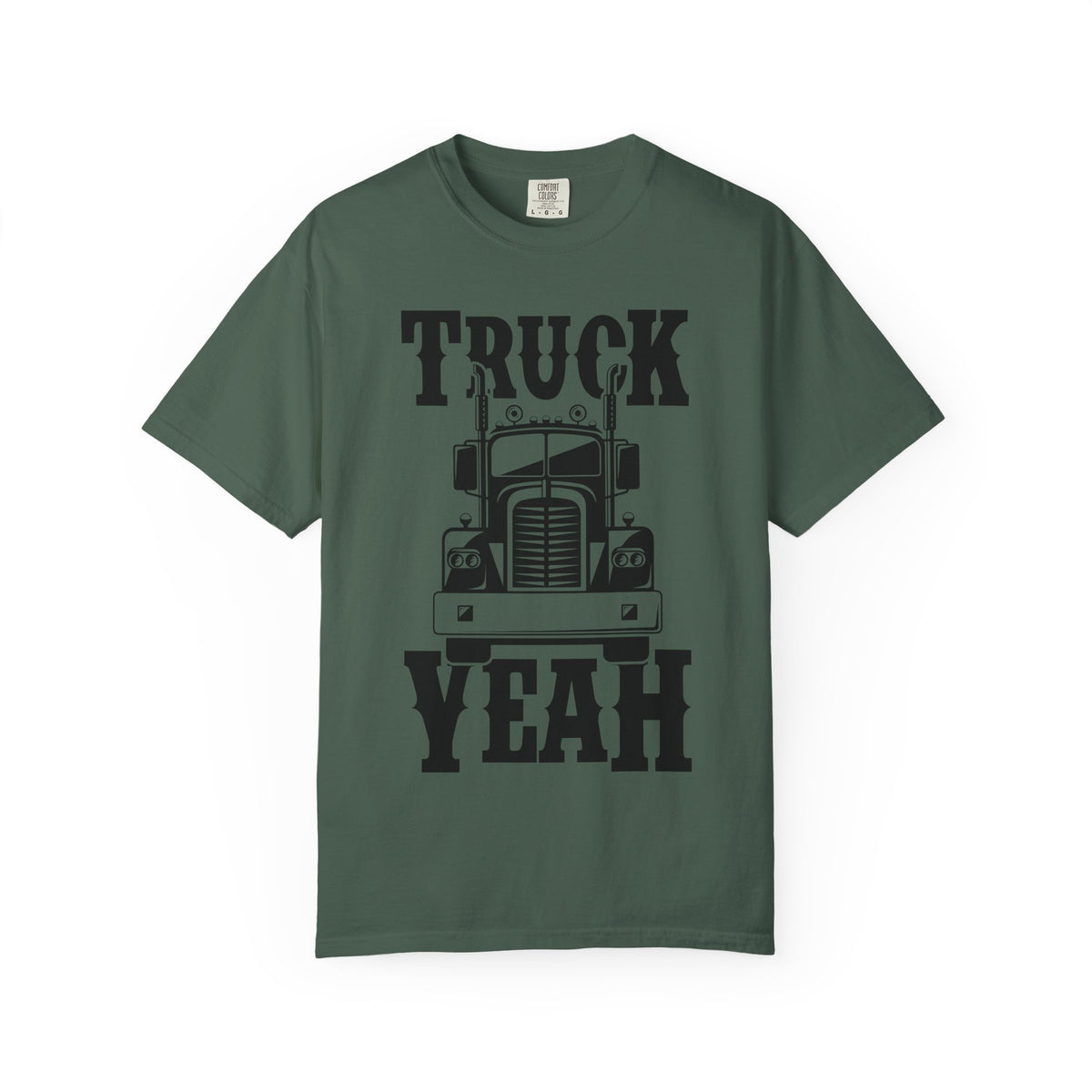 Truck Yeah Unisex Garment-Dyed T-Shirt, Casual Tee, Gift for Truck Lovers, Birthday Present, Road Trip Apparel, Fun Outdoors Shirt