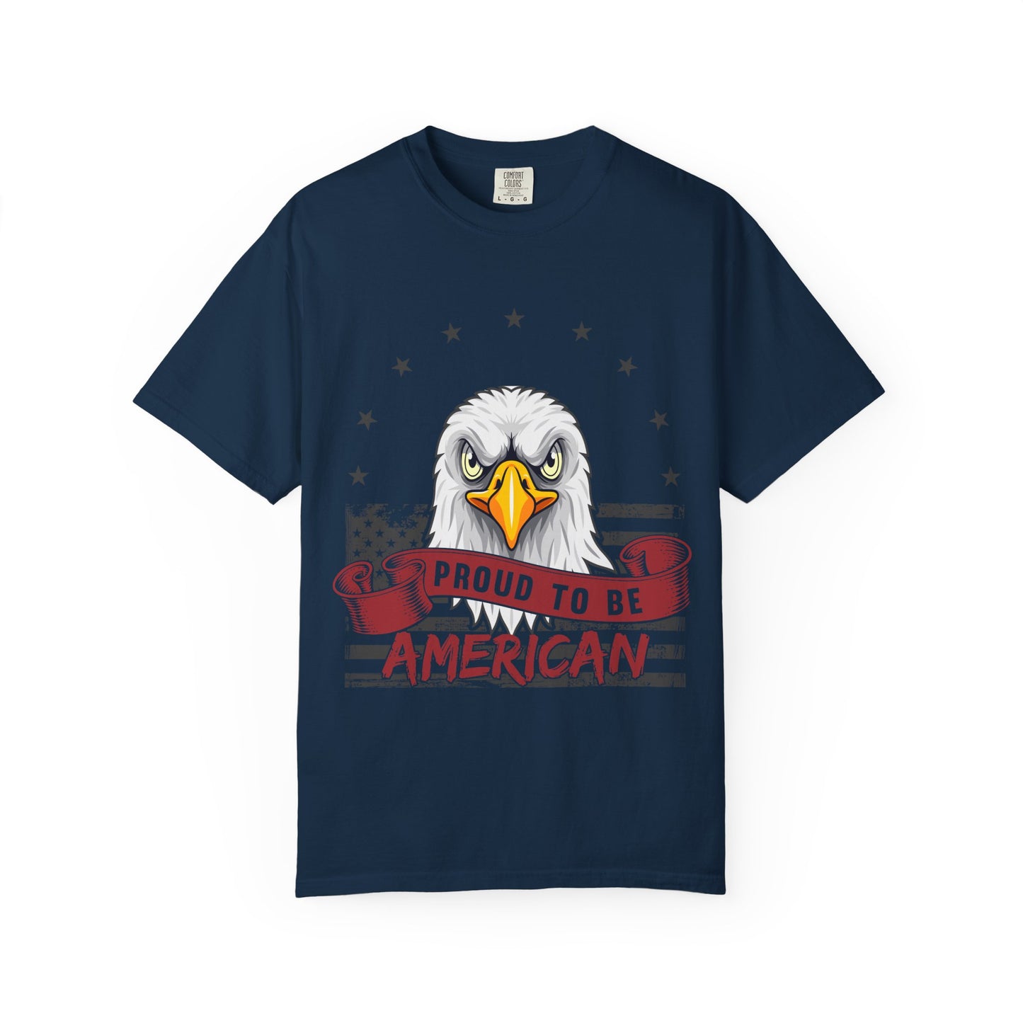 Proud to be American T-Shirt, Patriotic Tee, Unisex Casual Wear, Fourth of July Gift, Eagle Graphic Shirt, Independence Day Apparel