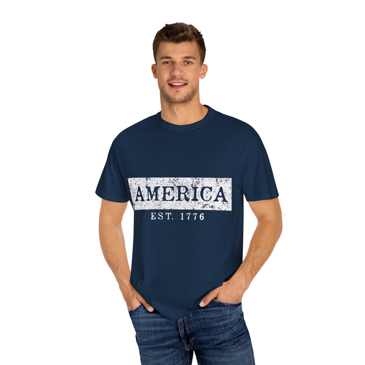 Vintage America T-Shirt - Unisex Comfort Tee, Independence Day Apparel, 4th of July Gift, Casual Wear, American Pride