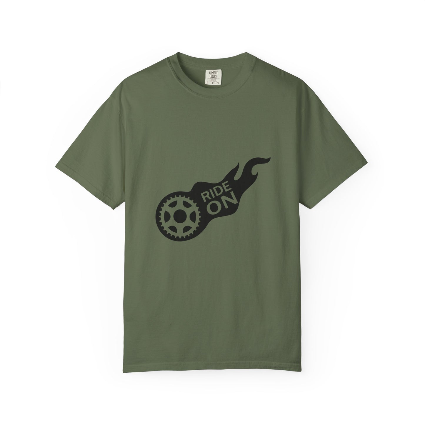 Ride On T-Shirt | Unisex Garment-Dyed Tee | Perfect for Bikers, Casual Outings, Birthdays, or Gifts | Cool Graphic Tee