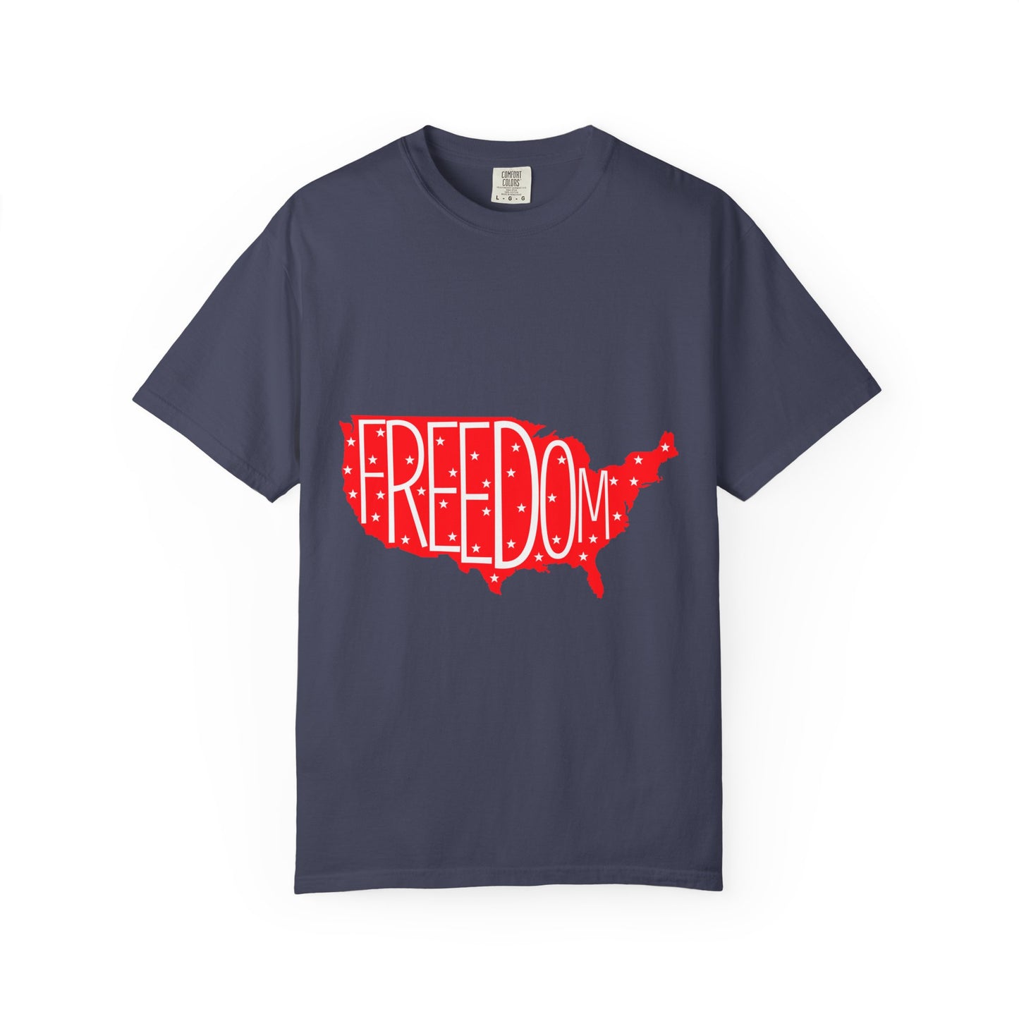 Freedom USA Unisex Garment-Dyed T-shirt, Casual Tee, Independence Day Apparel, Patriotic Shirt, Gift for Americans, USA Pride