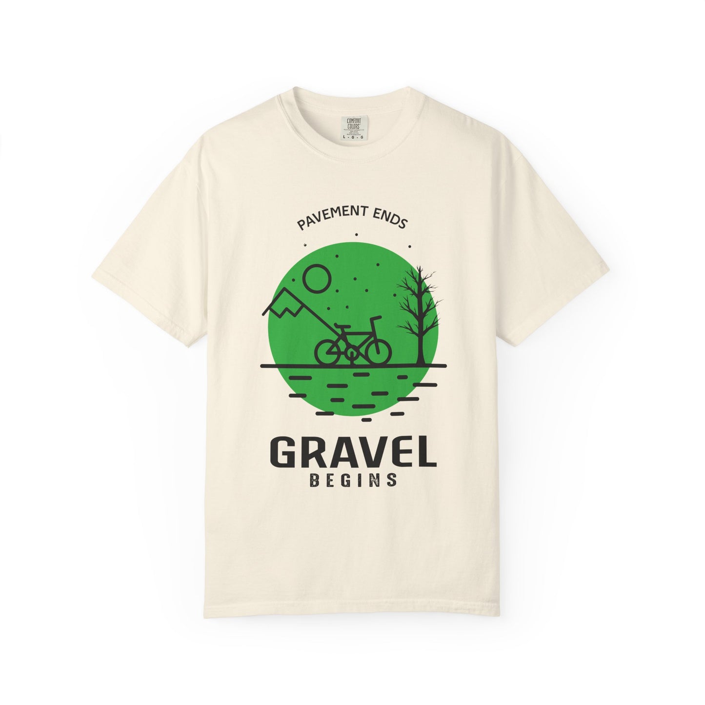 Adventurous Gravel Cycling T-shirt | Unisex Garment-Dyed Tee | Outdoor Fun | Cycling Gift | Adventure Apparel | Eco-Friendly Fashion