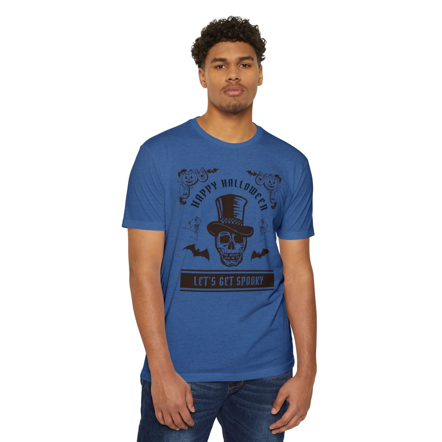 π©ππ¦ππΊπ»π·οΈβ¨ Letβs Get Spooky β Classy Halloween Skull in Top Hat Tee