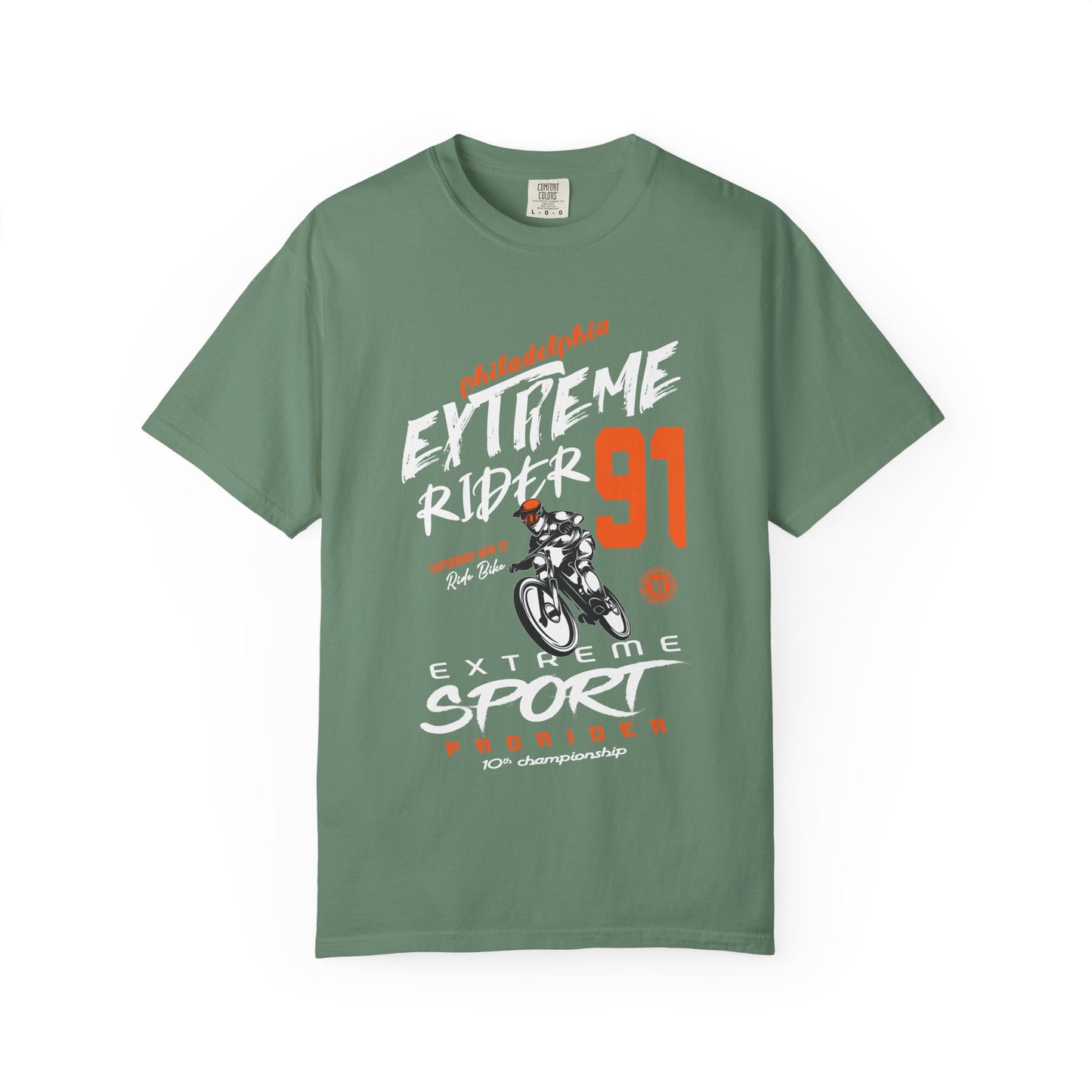 Extreme Rider Garment-Dyed T-shirt | Casual Wear, Sporty Tee, Gift for Bikers, Outdoor Adventures, Unisex Fashion