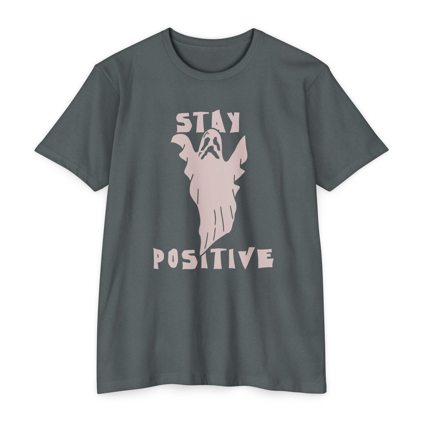 π»β¨π€ππͺ Stay Positive Ghost Shirt β Funny Halloween Ghost Tee for Optimists