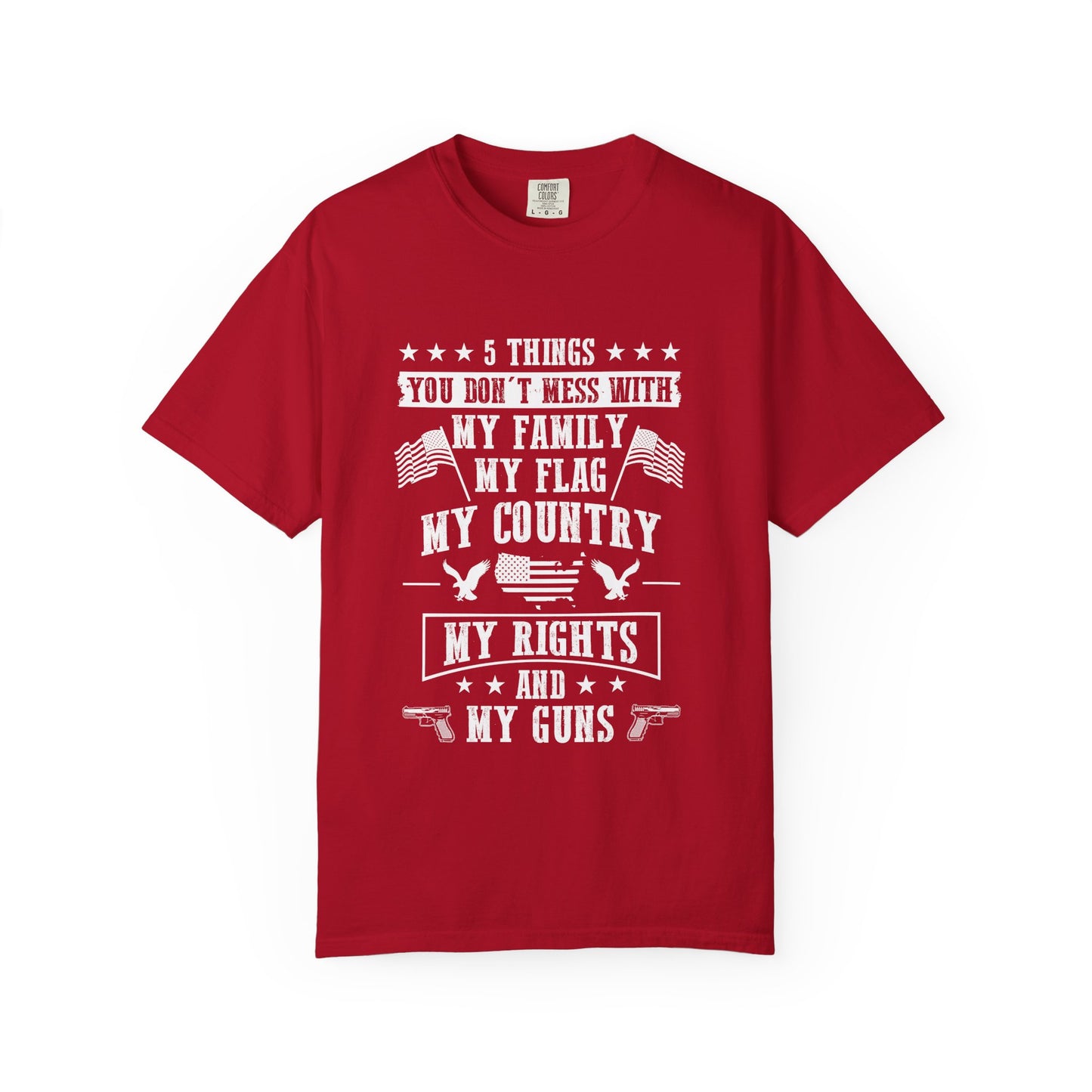 Patriotic Unisex T-Shirt, Family Rights Shirt, Gun Rights Tee, Independence Day Gift, 4th of July Apparel, American Flag Shirt