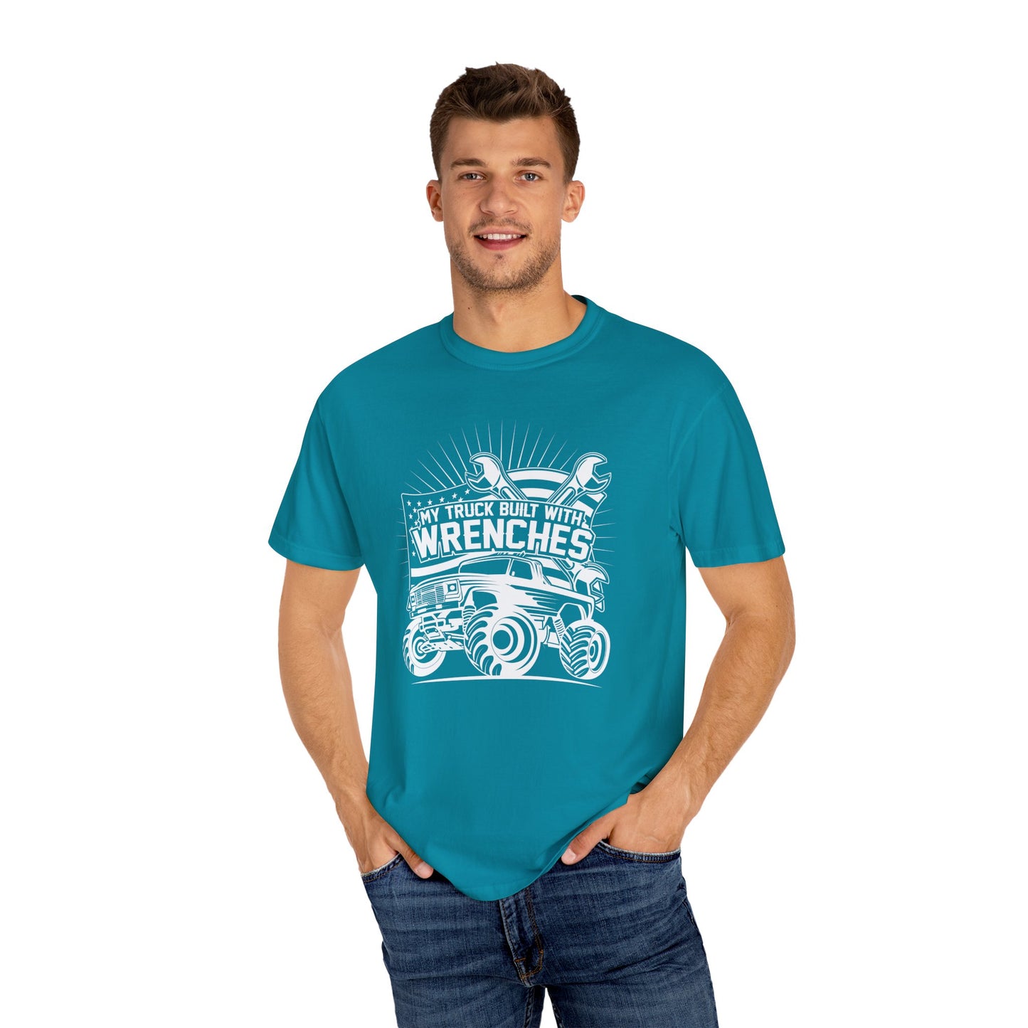 Custom Wrench Graphic T-Shirt, Truck Enthusiast Tee, Gift for Mechanics, Birthday Present, Casual Wear, Unisex Style