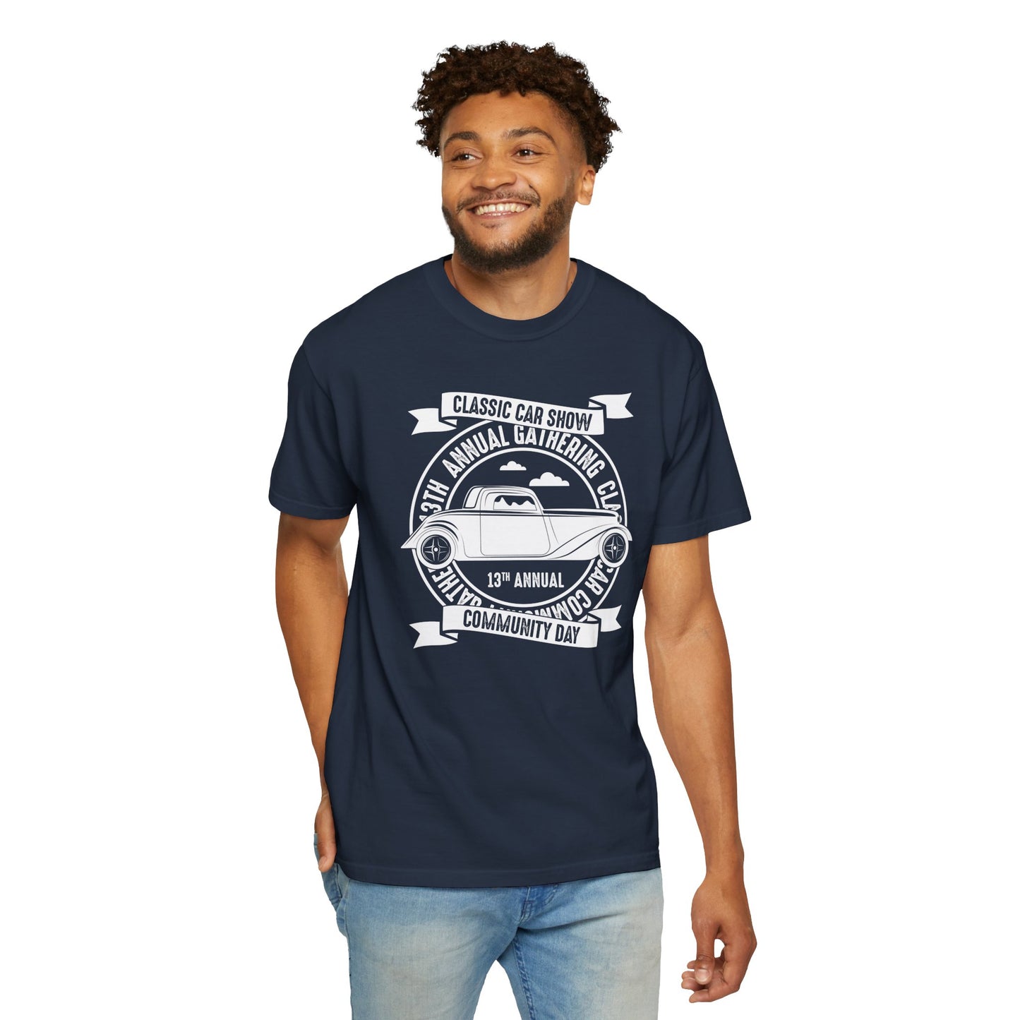 Classic Car Show T-Shirt, Vintage Auto Tee, Car Enthusiast Gift, Community Event Apparel, Father's Day Gift, Unisex Car Show Shirt
