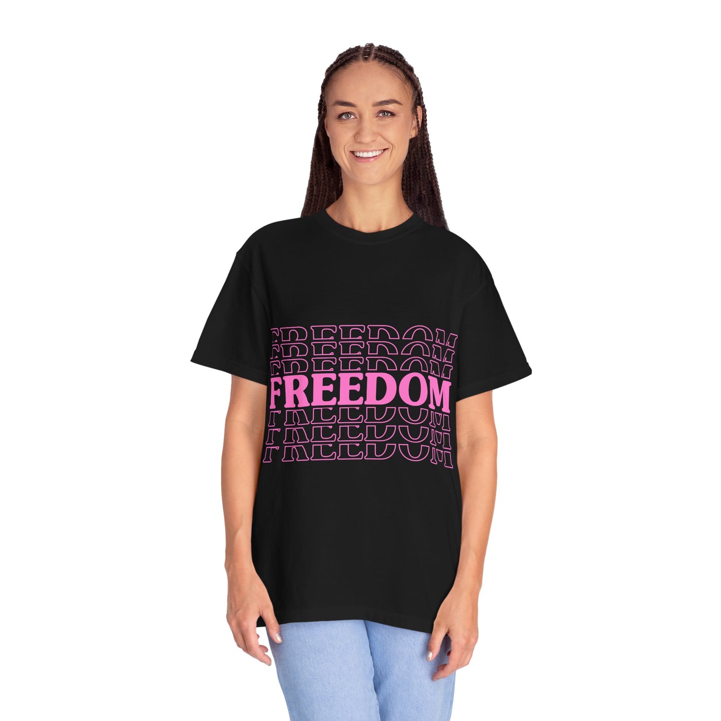 Empowerment Pink T-shirt for Women and Men - FREEDOM Vibe Tee