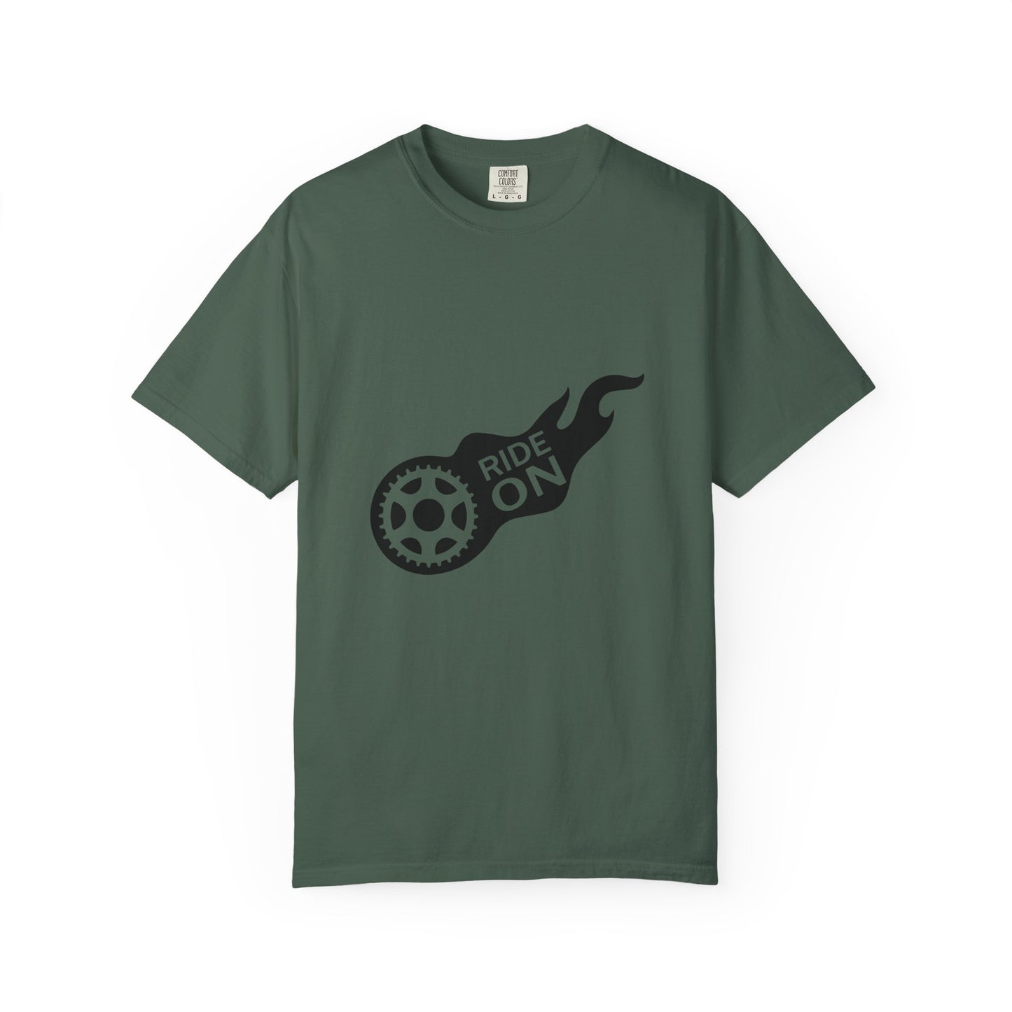 Ride On T-Shirt | Unisex Garment-Dyed Tee | Perfect for Bikers, Casual Outings, Birthdays, or Gifts | Cool Graphic Tee