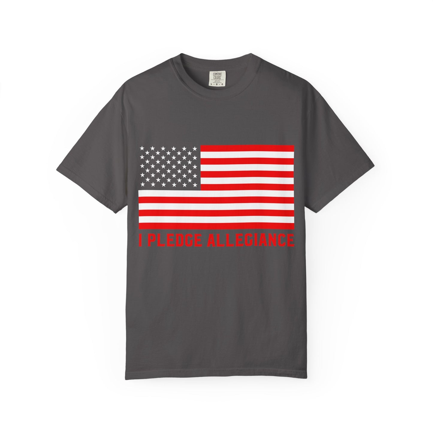 Patriotic Unisex T-Shirt, Casual Wear, Independence Day, Gift for Veterans, Stylish Tee with 'I Pledge Allegiance' Design