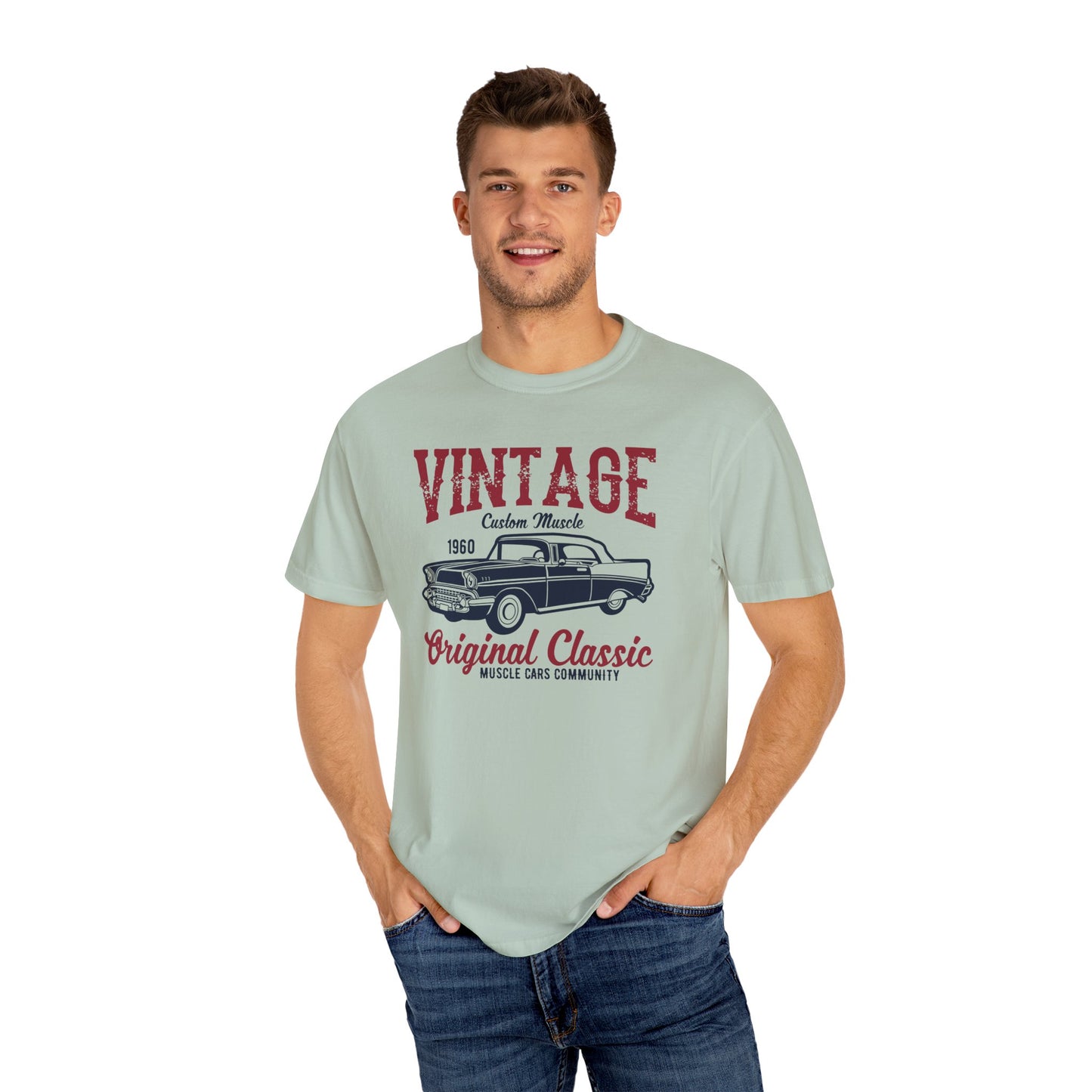 Vintage Car Graphic Tee, Unisex Retro T-Shirt, Classic Car Lover Gift, 1960s Vibe Shirt, Car Enthusiast Apparel
