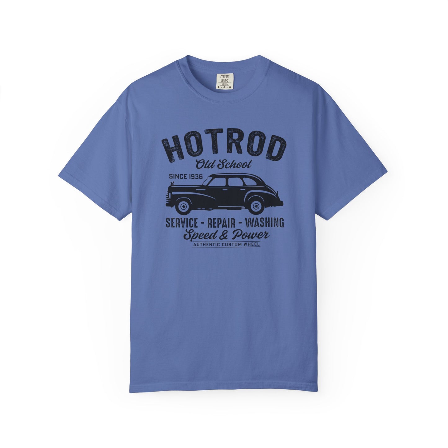 Vintage Hot Rod T-Shirt, Unisex Garment-Dyed Tee, Car Enthusiast Apparel, Retro Vehicle Shirt, Classic Car Lover Gift