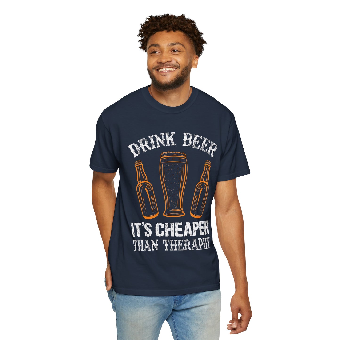 "Drink Beer β Itβs Cheaper Than Therapy" Funny T-Shirt π»π
