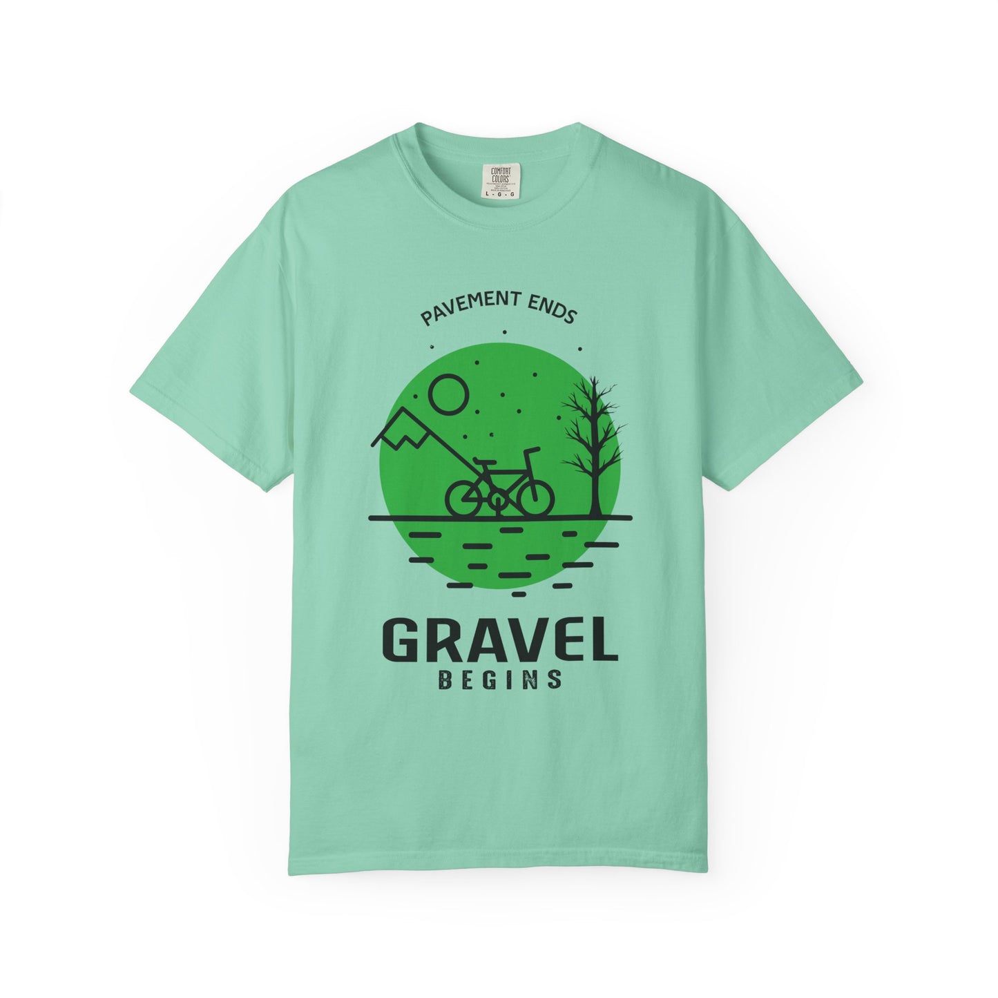 Adventurous Gravel Cycling T-shirt | Unisex Garment-Dyed Tee | Outdoor Fun | Cycling Gift | Adventure Apparel | Eco-Friendly Fashion