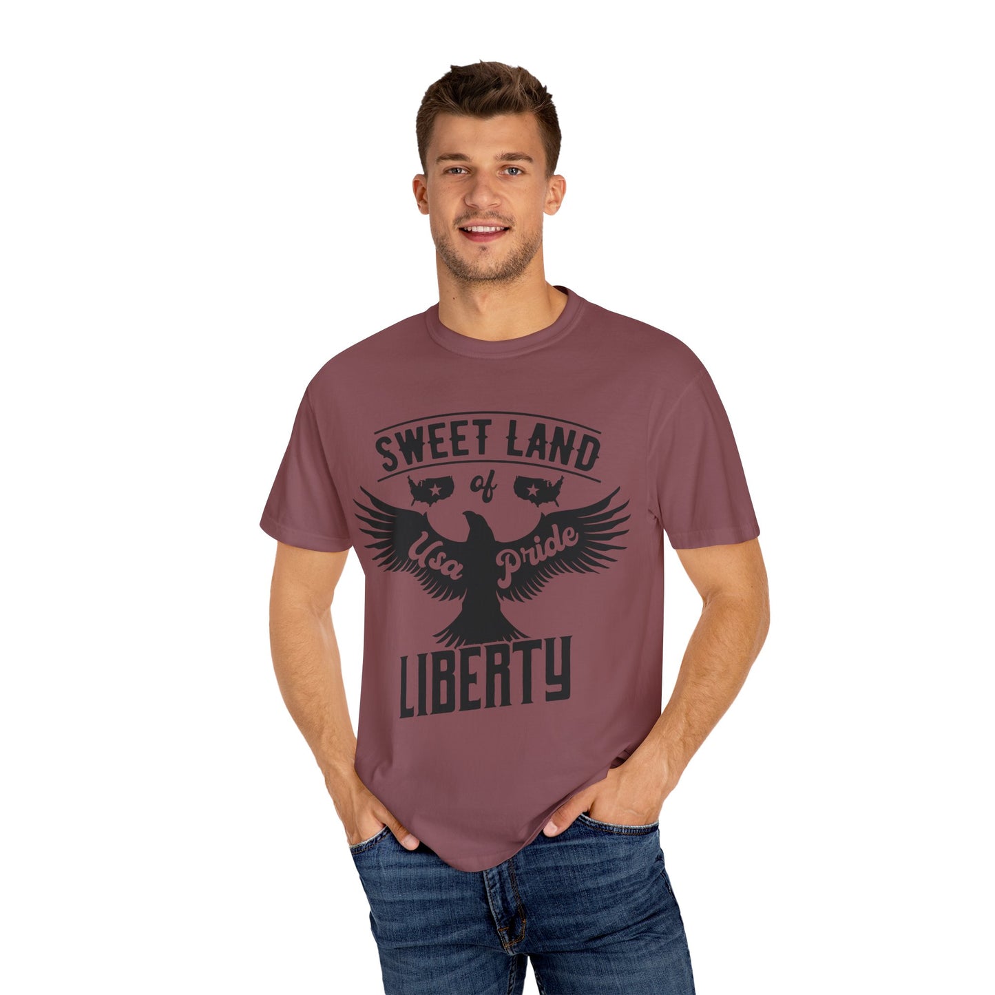 Sweet Land of Liberty Shirt – USA Pride Eagle Graphic Tee for True Patriots