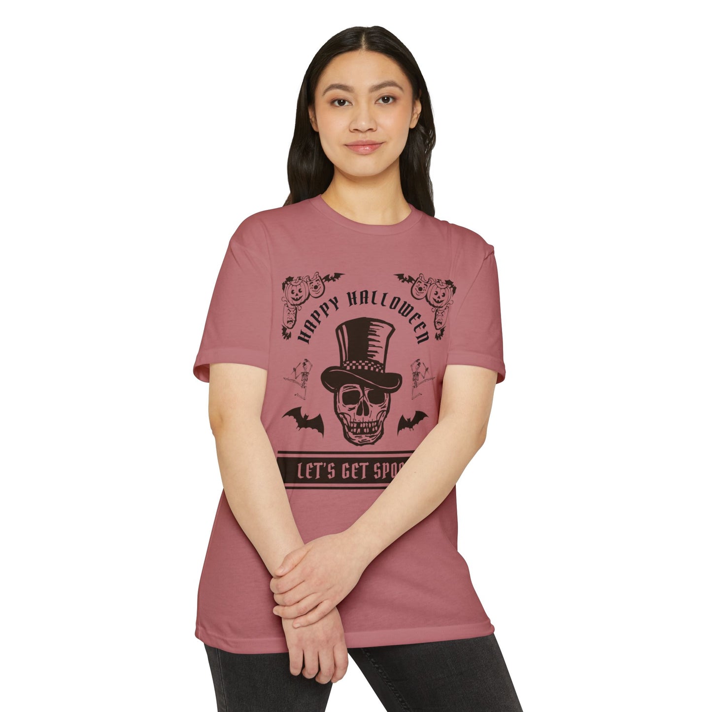π©ππ¦ππΊπ»π·οΈβ¨ Letβs Get Spooky β Classy Halloween Skull in Top Hat Tee