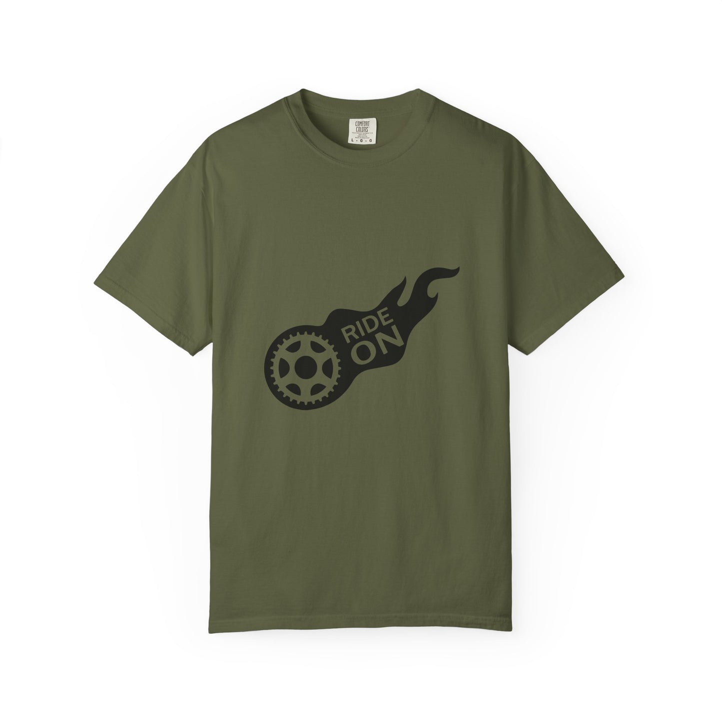 Ride On T-Shirt | Unisex Garment-Dyed Tee | Perfect for Bikers, Casual Outings, Birthdays, or Gifts | Cool Graphic Tee