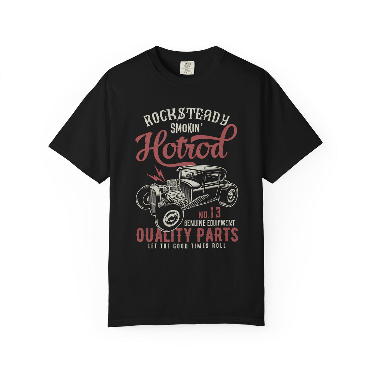 Rocksteady Hotrod Unisex T-shirt, Vintage Car Tee, Summer Fashion, Auto Enthusiast Gift, Retro Style, Cool Graphics