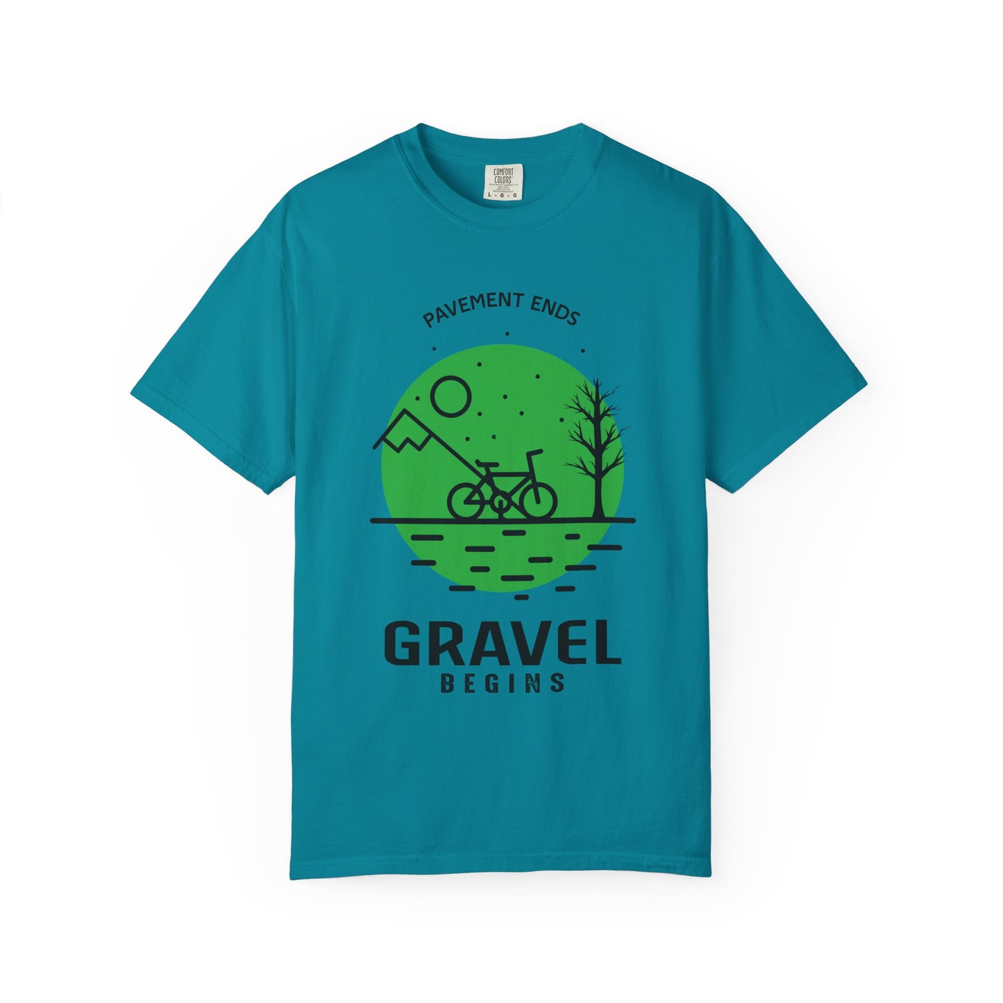 Adventurous Gravel Cycling T-shirt | Unisex Garment-Dyed Tee | Outdoor Fun | Cycling Gift | Adventure Apparel | Eco-Friendly Fashion