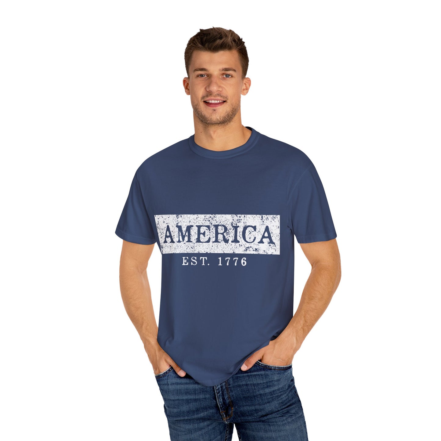 Vintage America T-Shirt - Unisex Comfort Tee, Independence Day Apparel, 4th of July Gift, Casual Wear, American Pride