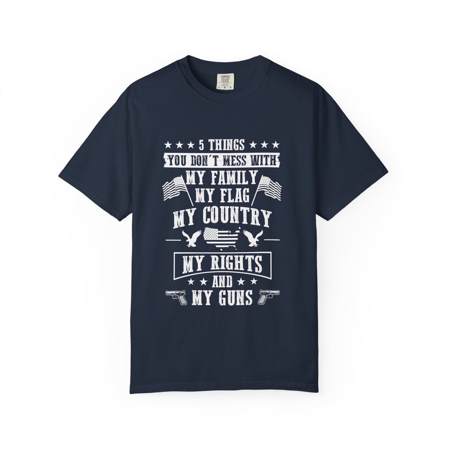 Patriotic Unisex T-Shirt, Family Rights Shirt, Gun Rights Tee, Independence Day Gift, 4th of July Apparel, American Flag Shirt