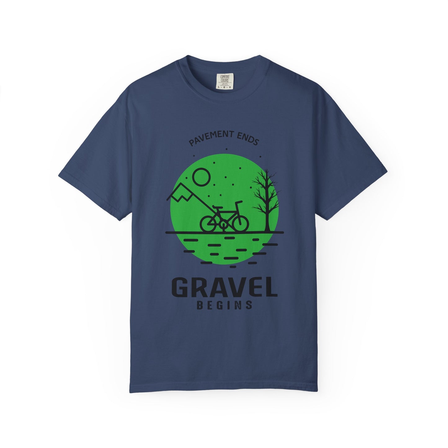 Adventurous Gravel Cycling T-shirt | Unisex Garment-Dyed Tee | Outdoor Fun | Cycling Gift | Adventure Apparel | Eco-Friendly Fashion