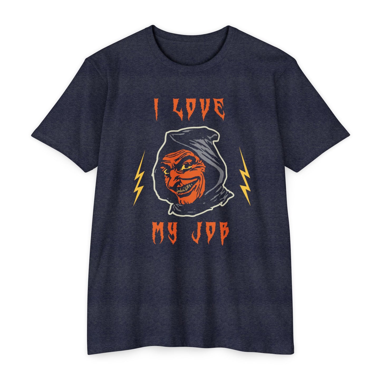 β‘ππΌπ€ππ»π·οΈπβ‘I Love My Job β Sarcastic Halloween Grim Reaper T-Shirt