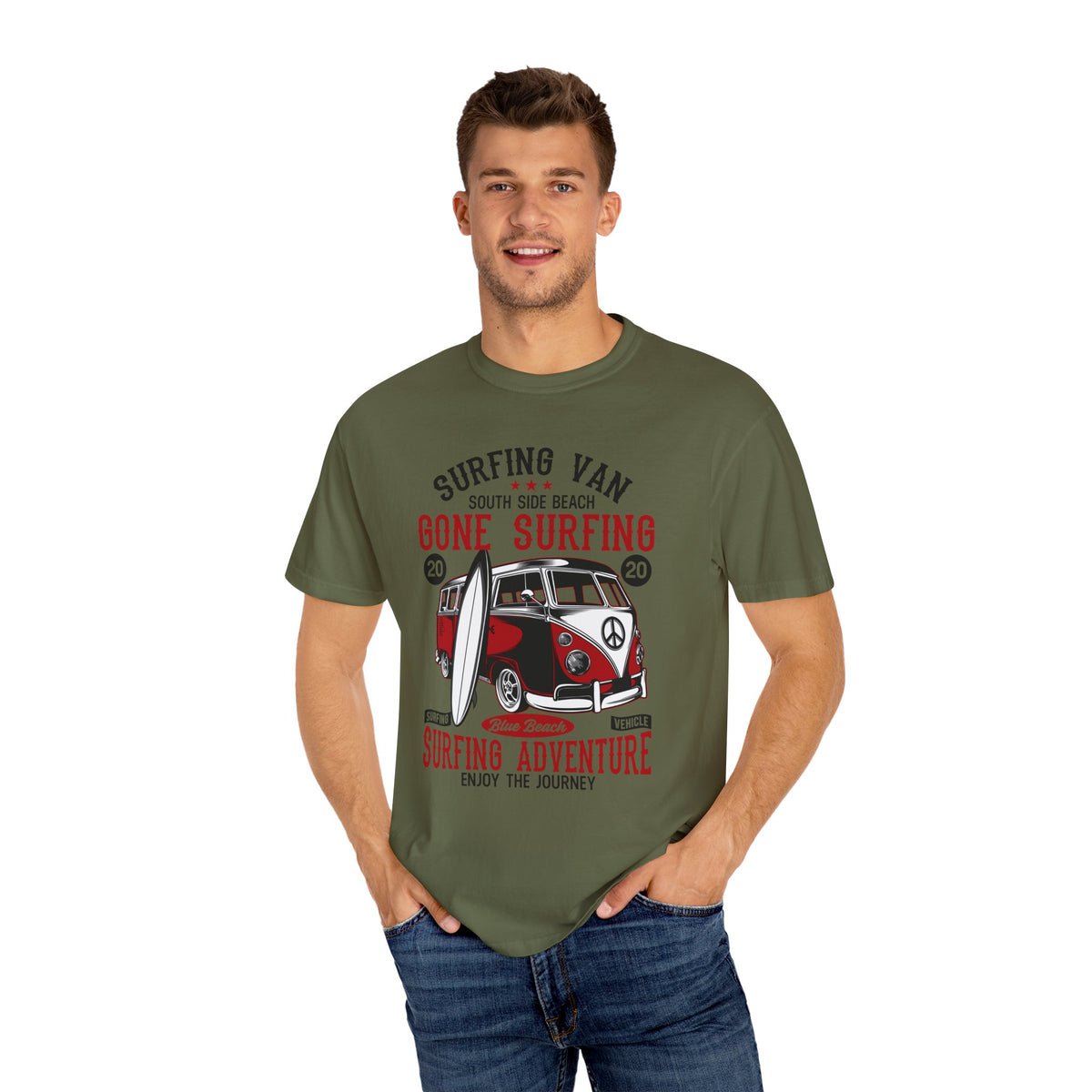 Surfing Adventure T-Shirt, Retro Surf Tee, Beach Lover Gift, Summer Apparel, Casual Everyday Wear, Unisex Surfing Shirt