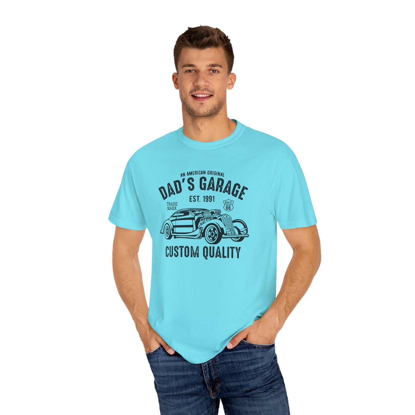 Vintage Dad's Garage T-Shirt, Gift for Car Enthusiasts, Father's Day Tee, Unisex Graphic Tee, Custom Quality Shirt, Casual Wear