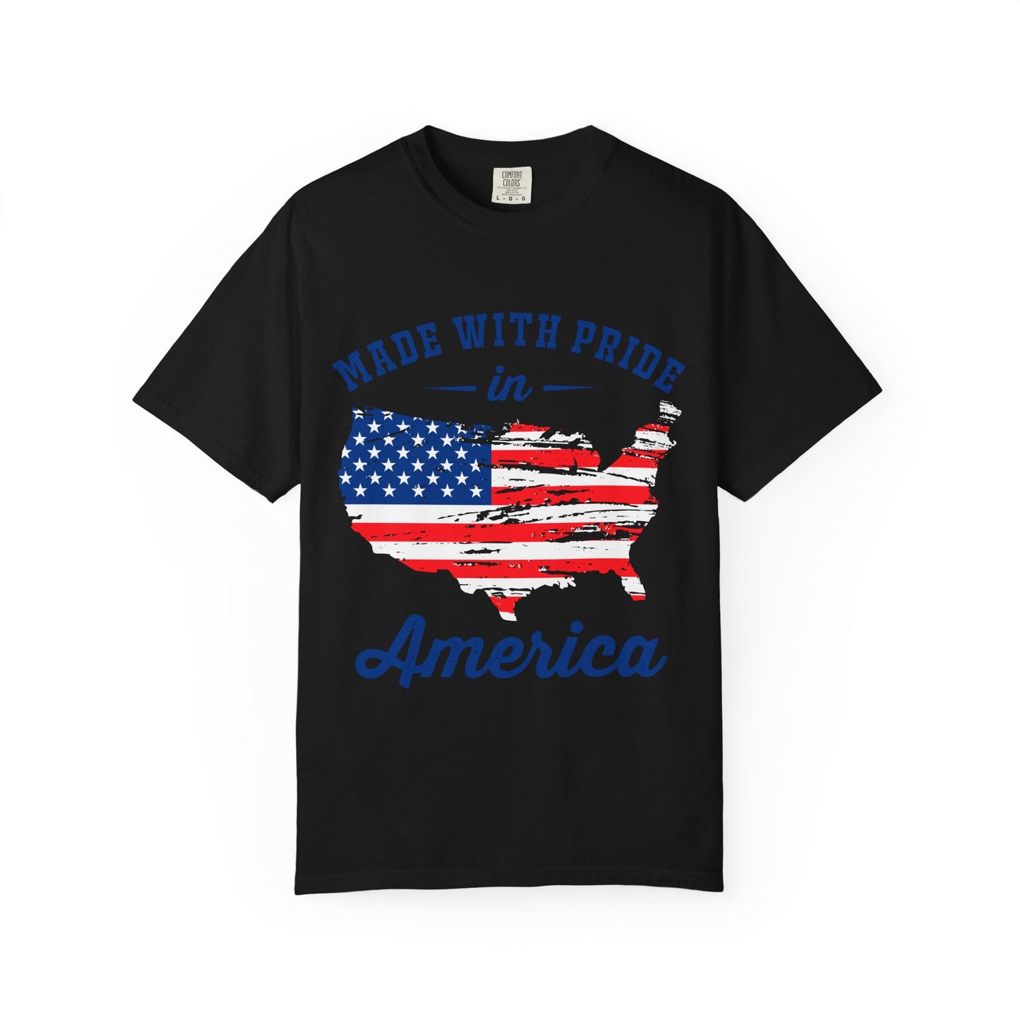 Patriotic Unisex T-Shirt - Made with Pride in America, USA Flag Tee, Independence Day Apparel, Gift for Veterans, Casual Wear