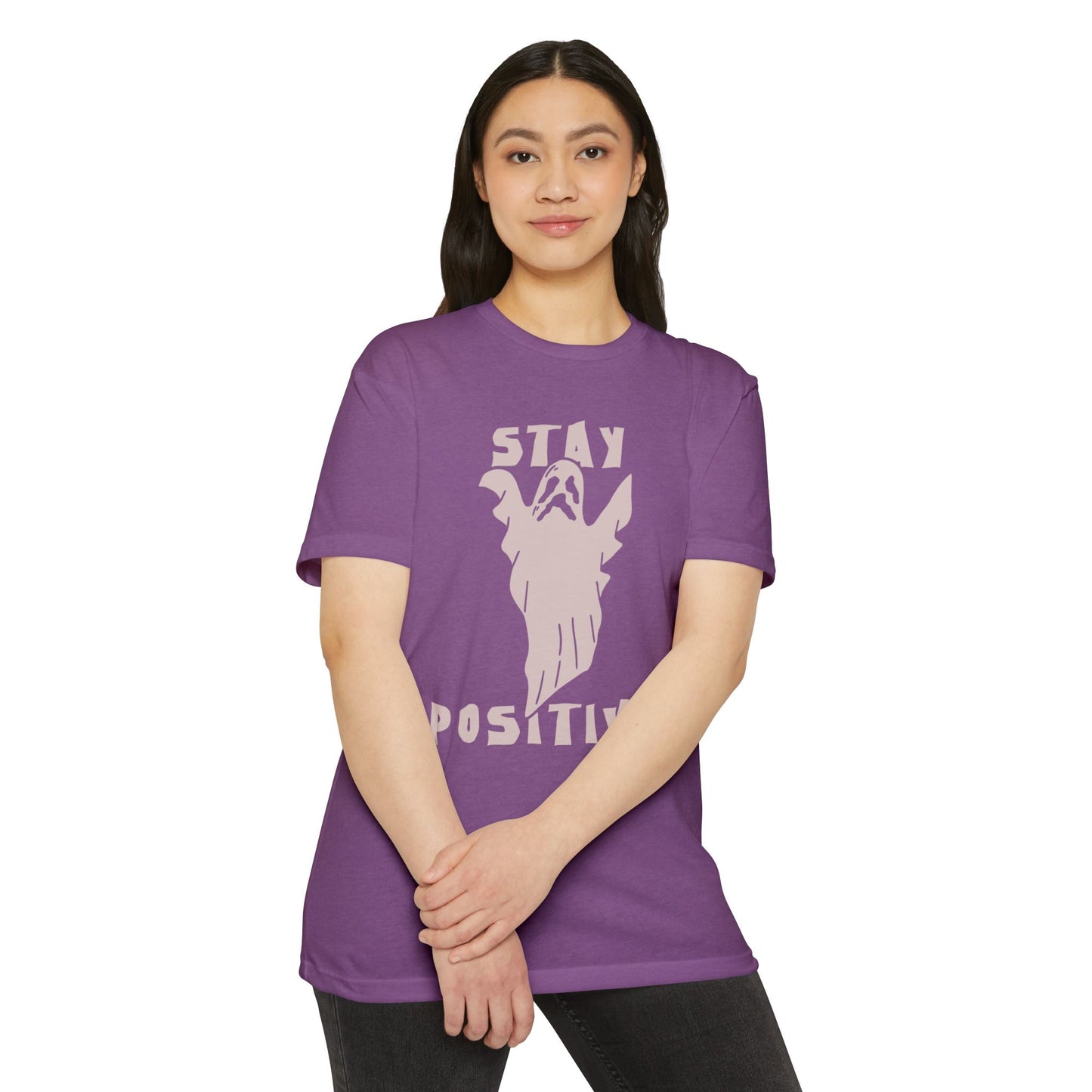 π»β¨π€ππͺ Stay Positive Ghost Shirt β Funny Halloween Ghost Tee for Optimists
