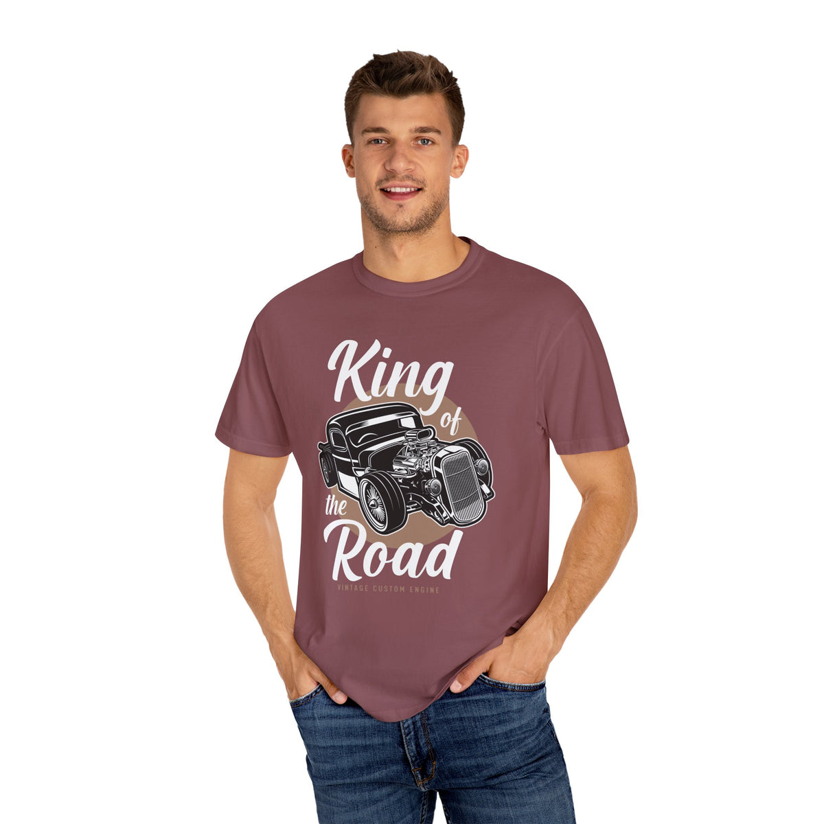 Vintage Car Graphic T-Shirt, King of the Road Tee, Unisex Shirt, Perfect for Car Lovers, Gift for Him, Automotive Apparel, Retro Style Tee