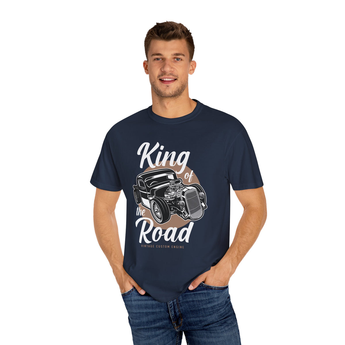 Vintage Car Graphic T-Shirt, King of the Road Tee, Unisex Shirt, Perfect for Car Lovers, Gift for Him, Automotive Apparel, Retro Style Tee