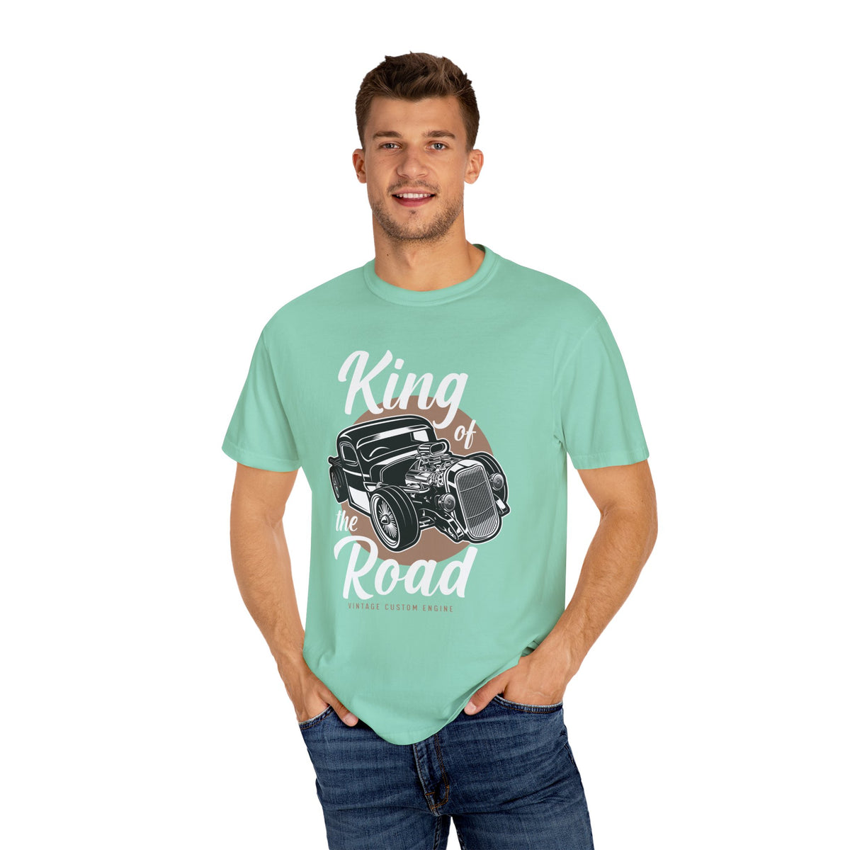 Vintage Car Graphic T-Shirt, King of the Road Tee, Unisex Shirt, Perfect for Car Lovers, Gift for Him, Automotive Apparel, Retro Style Tee