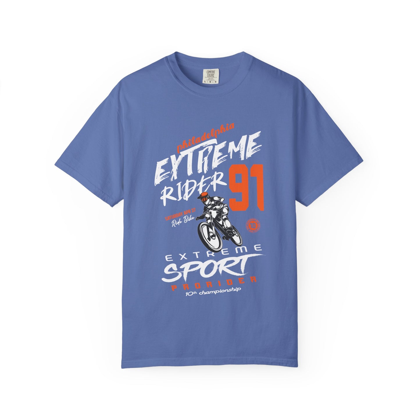 Extreme Rider Garment-Dyed T-shirt | Casual Wear, Sporty Tee, Gift for Bikers, Outdoor Adventures, Unisex Fashion