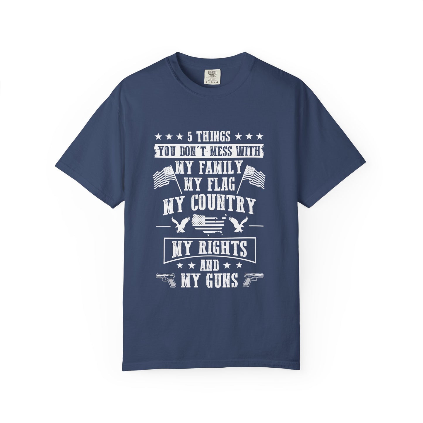 Patriotic Unisex T-Shirt, Family Rights Shirt, Gun Rights Tee, Independence Day Gift, 4th of July Apparel, American Flag Shirt