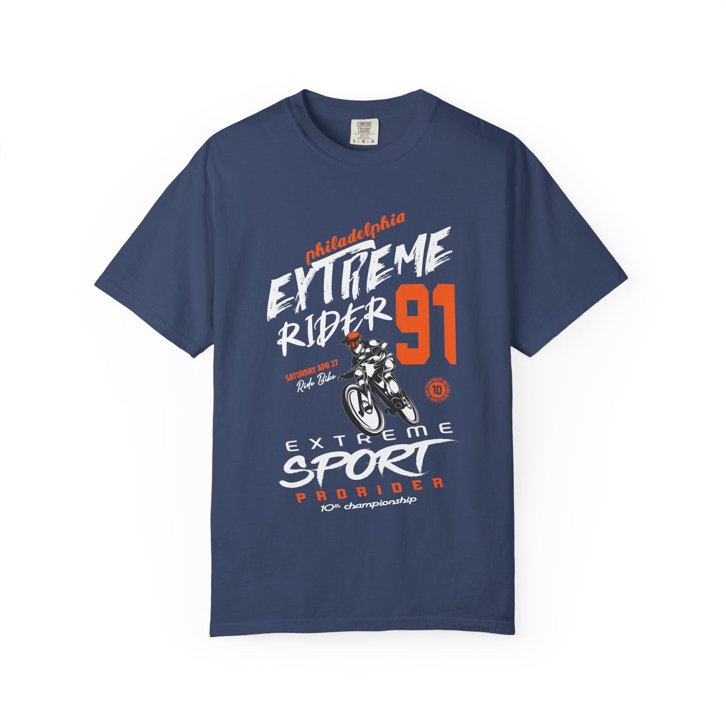 Extreme Rider Garment-Dyed T-shirt | Casual Wear, Sporty Tee, Gift for Bikers, Outdoor Adventures, Unisex Fashion