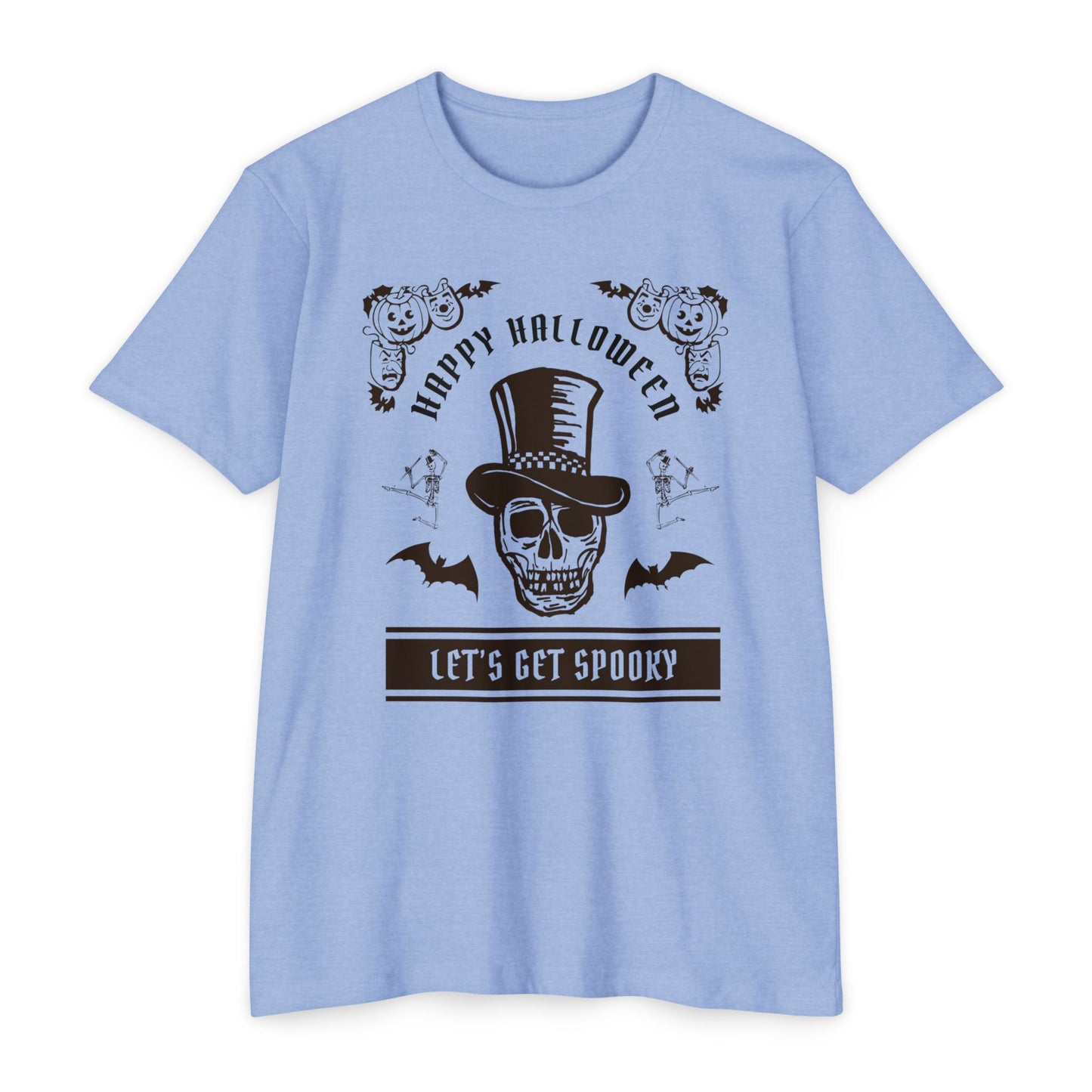 π©ππ¦ππΊπ»π·οΈβ¨ Letβs Get Spooky β Classy Halloween Skull in Top Hat Tee