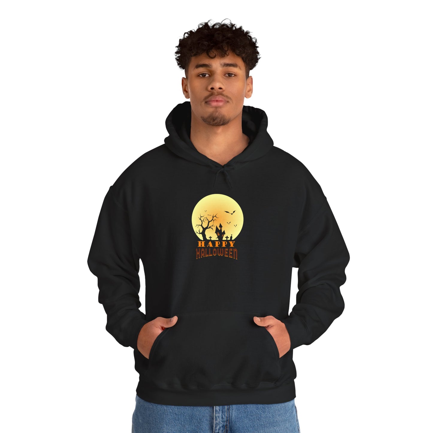Halloween Graphic Hoodie - π Shadows, Steel & Pumpkin Fire