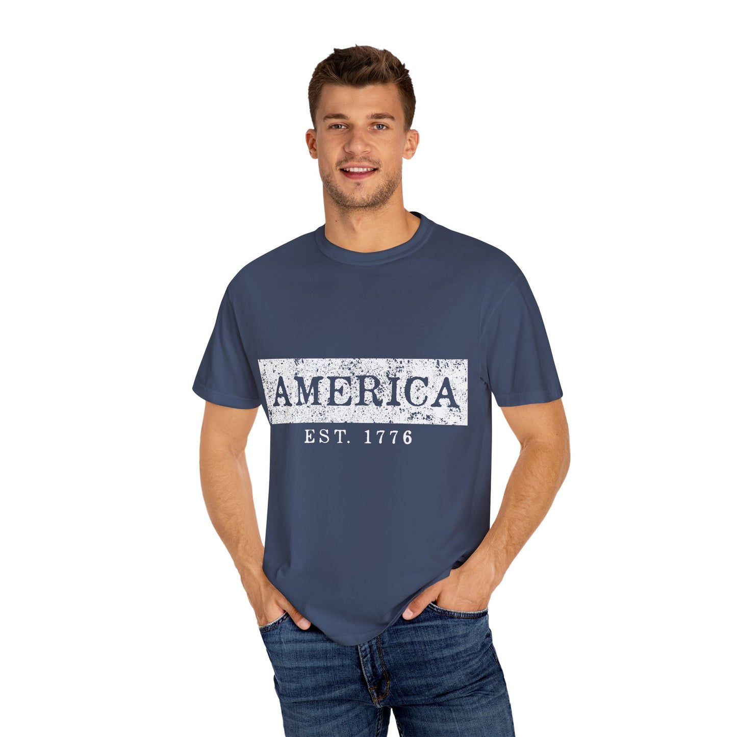 Vintage America T-Shirt - Unisex Comfort Tee, Independence Day Apparel, 4th of July Gift, Casual Wear, American Pride