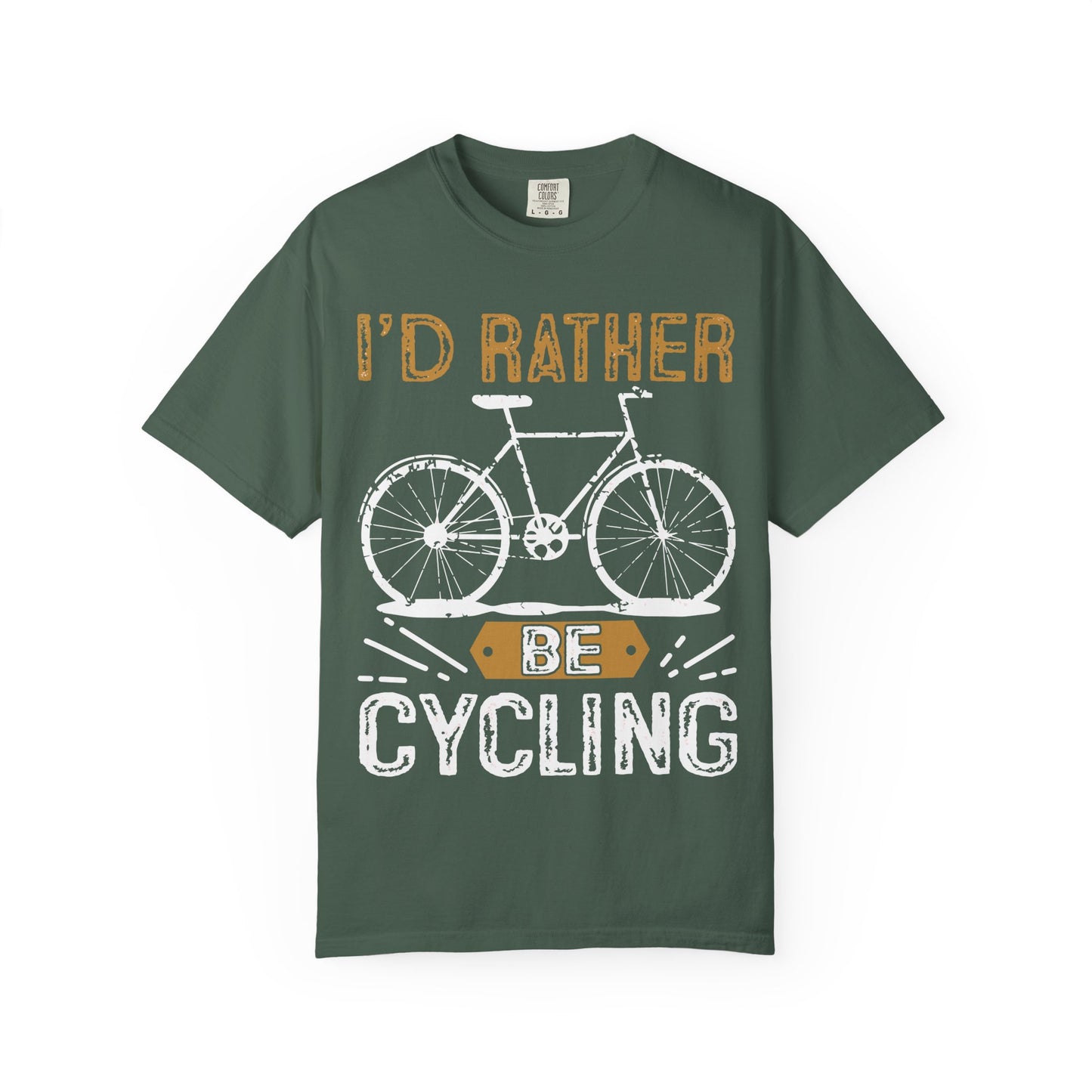 Unisex Cycling Shirt, I'd Rather Be Cycling Tee, Bicycle Lover Gift, Casual Outdoor T-Shirt, Active Lifestyle Apparel