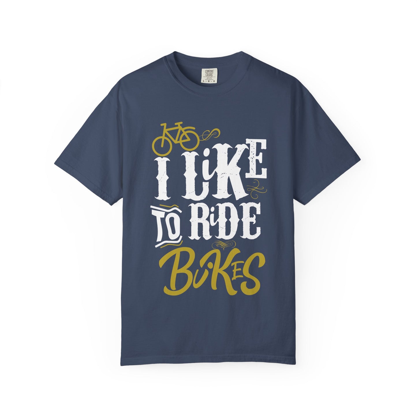 Biker's Delight Garment-Dyed T-Shirt, Perfect for Cycling Enthusiasts, Bike Lovers, Gifts for Riders, Casual Wear, Outdoor Adventures