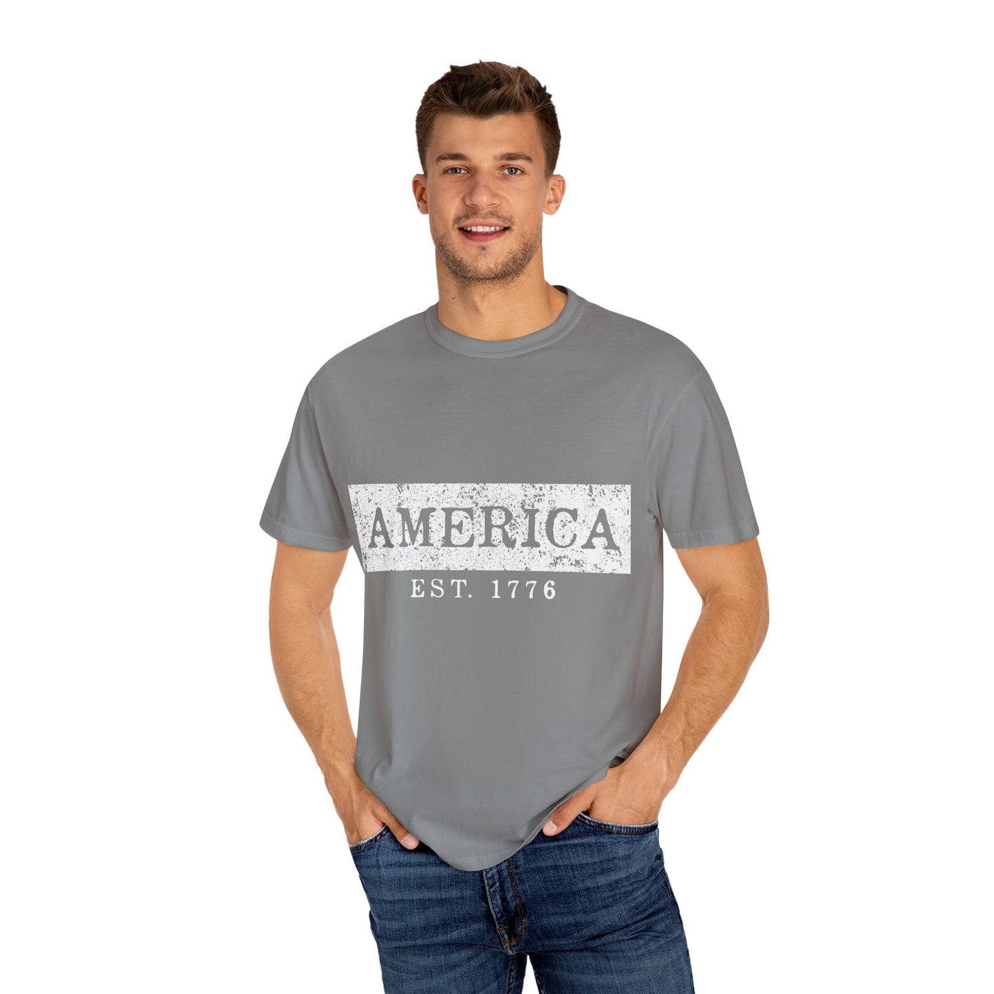 Vintage America T-Shirt - Unisex Comfort Tee, Independence Day Apparel, 4th of July Gift, Casual Wear, American Pride
