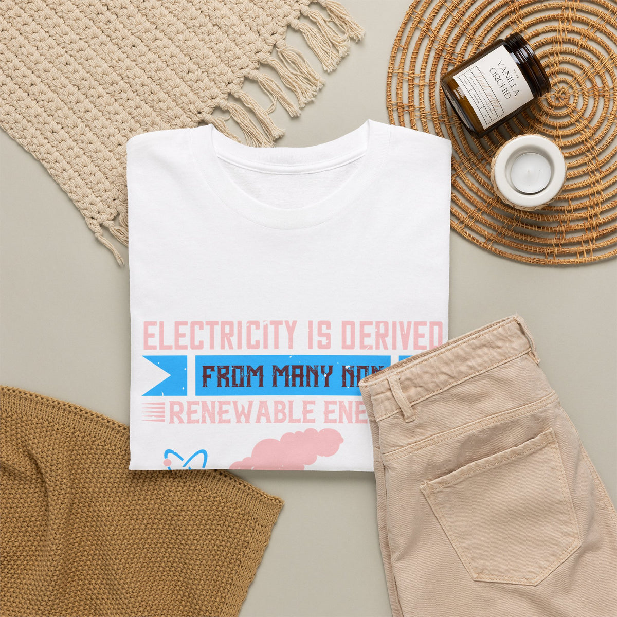 Electricity Is Derived from Non-Renewable Energy Sources T-Shirt