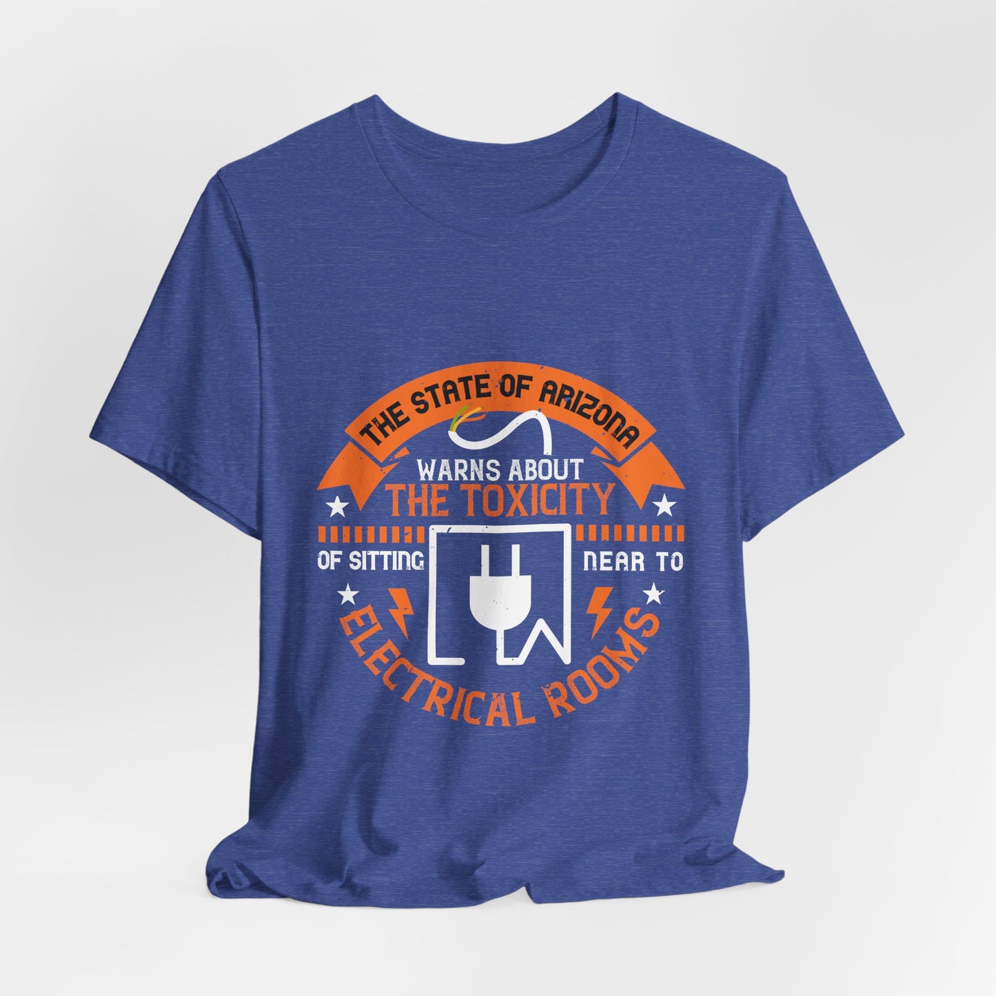 Funny Electrician Shirt – Toxicity Warning Electrical Room Humor T-Shirt
