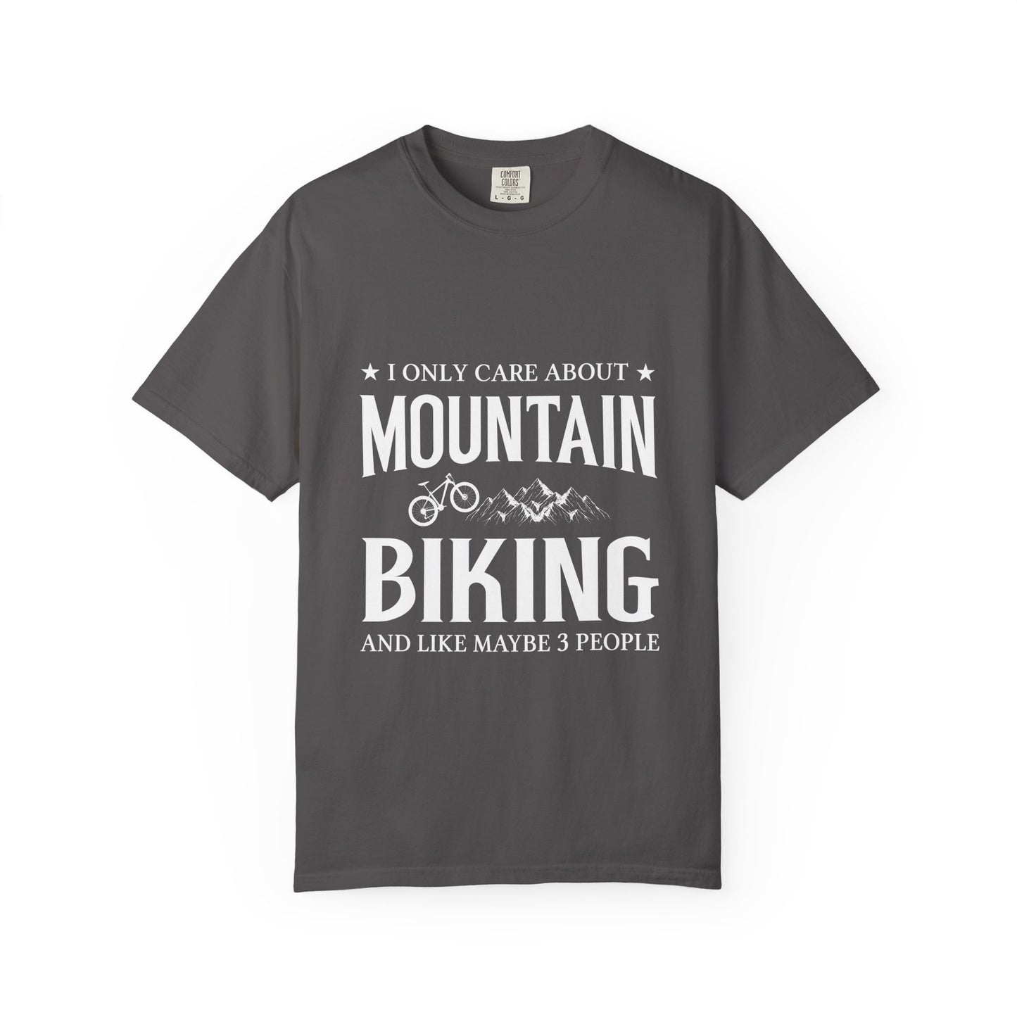 Mountain Biking T-Shirt, Unisex Garment-Dyed Tee, Gifts for Cyclists, Outdoor Adventure Shirt, Casual Wear