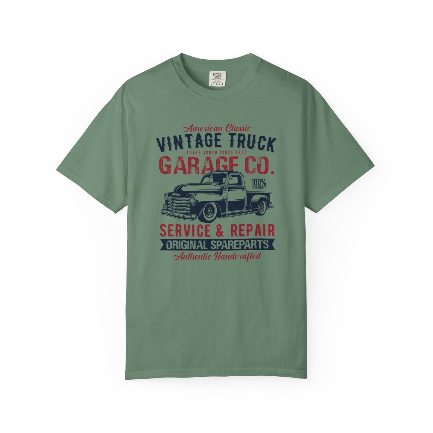 Vintage Truck Garage T-Shirt - Classic Auto Enthusiast Tee, Gift for Dad, Retro Style Shirt, Car Show Apparel, Automotive Lover's Outfit